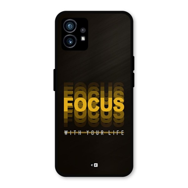 Focus Life Metal Back Case for Nothing Phone 1