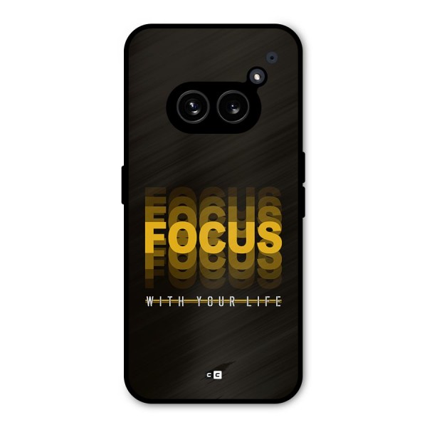 Focus Life Metal Back Case for Nothing Phone 2a Plus