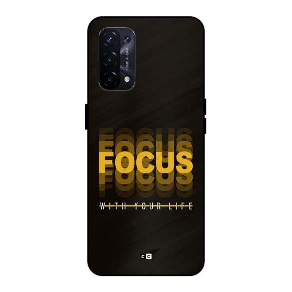 Focus Life Metal Back Case for Oppo A74 5G