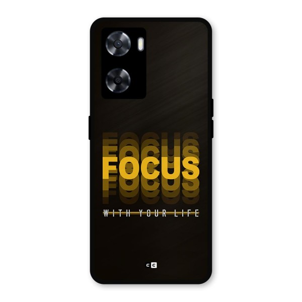 Focus Life Metal Back Case for Oppo A77