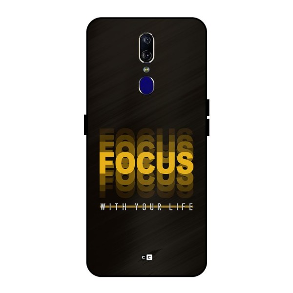 Focus Life Metal Back Case for Oppo F11