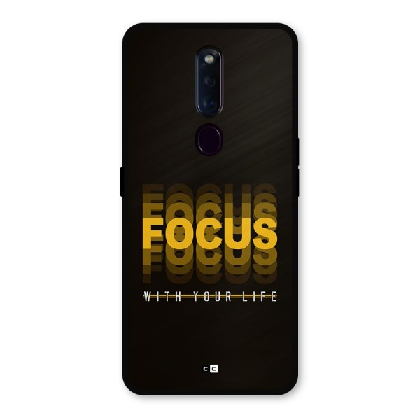 Focus Life Metal Back Case for Oppo F11 Pro