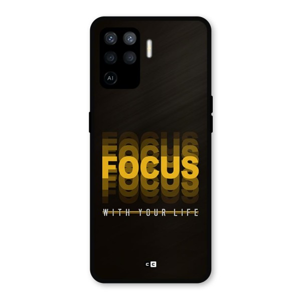 Focus Life Metal Back Case for Oppo F19 Pro