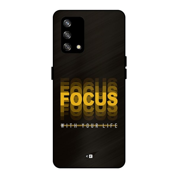 Focus Life Metal Back Case for Oppo F19s