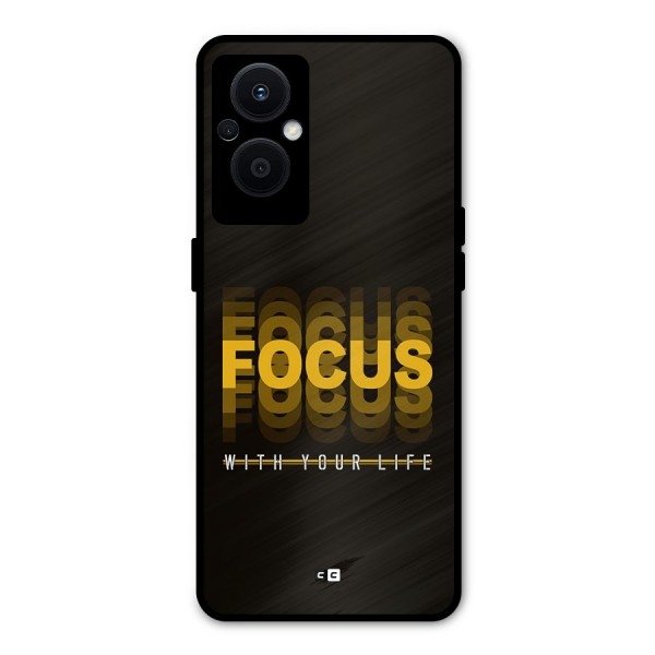 Focus Life Metal Back Case for Oppo F21 Pro 5G