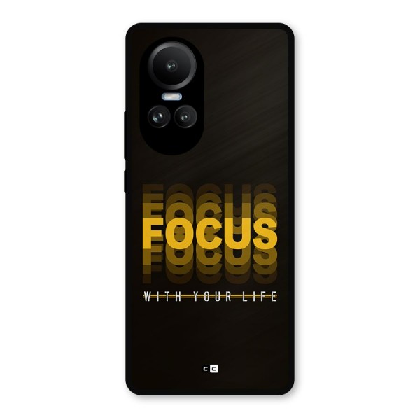 Focus Life Metal Back Case for Oppo Reno10