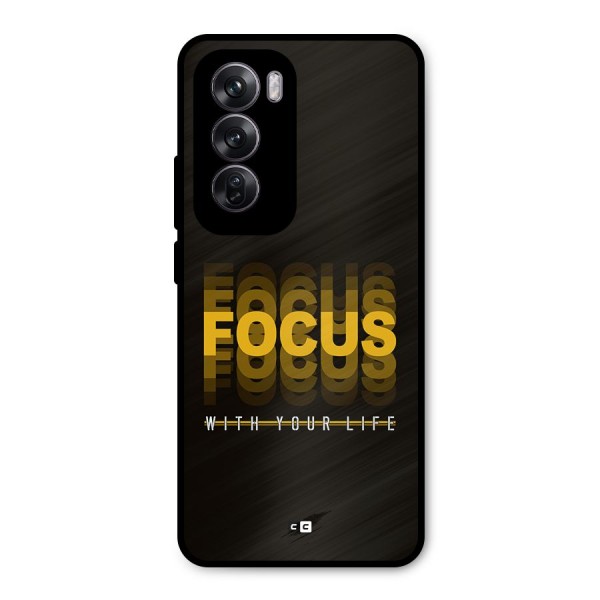 Focus Life Metal Back Case for Oppo Reno12 Pro