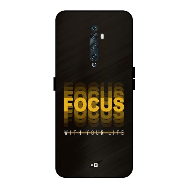 Focus Life Metal Back Case for Oppo Reno2 F