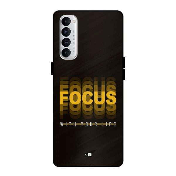 Focus Life Metal Back Case for Oppo Reno4 Pro