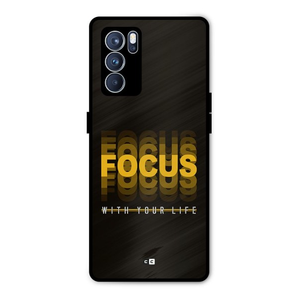 Focus Life Metal Back Case for Oppo Reno6 Pro 5G