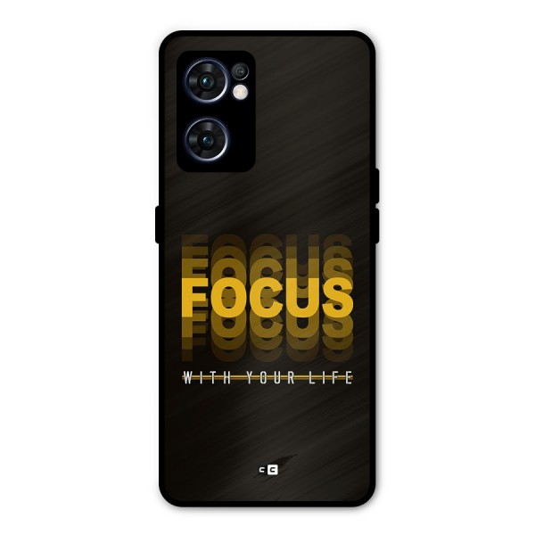 Focus Life Metal Back Case for Oppo Reno7 5G