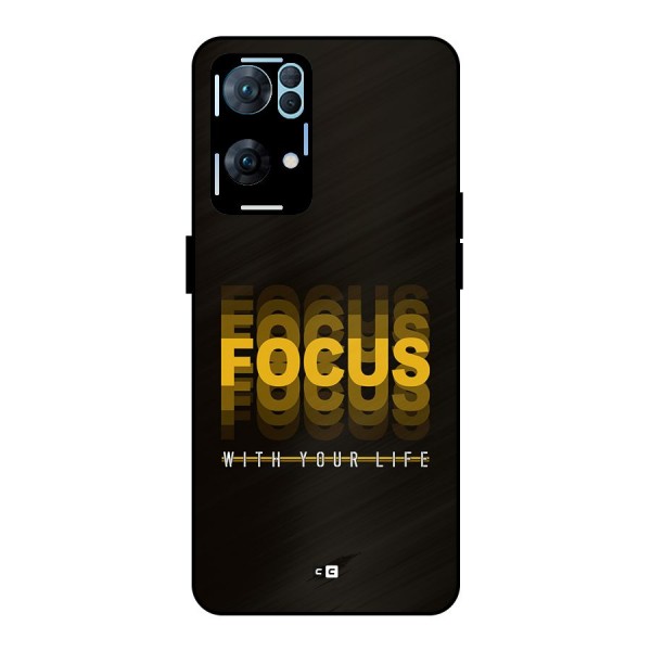 Focus Life Metal Back Case for Oppo Reno7 Pro 5G