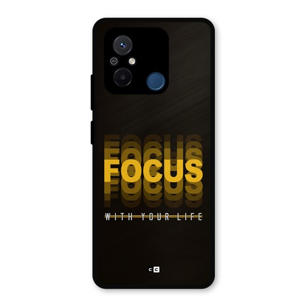 Focus Life Metal Back Case for Poco C55