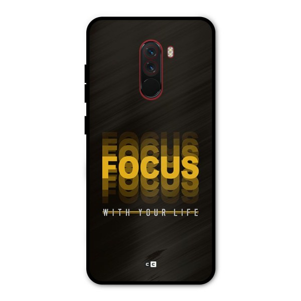 Focus Life Metal Back Case for Poco F1