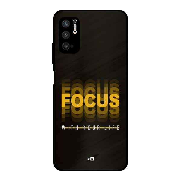 Focus Life Metal Back Case for Poco M3 Pro 5G