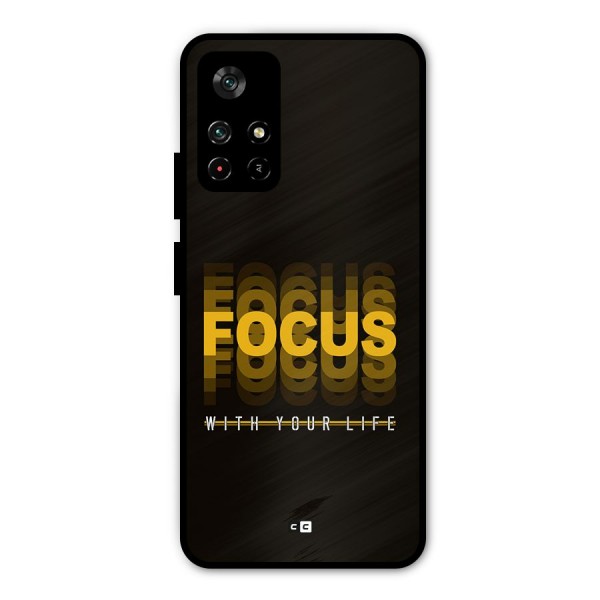 Focus Life Metal Back Case for Poco M4 Pro 5G