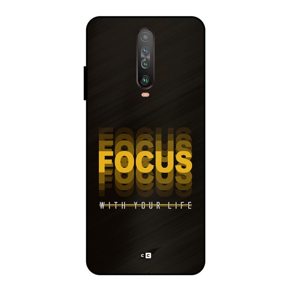 Focus Life Metal Back Case for Poco X2