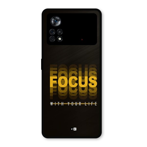 Focus Life Metal Back Case for Poco X4 Pro 5G