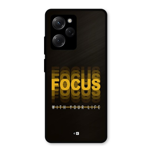 Focus Life Metal Back Case for Poco X5 Pro