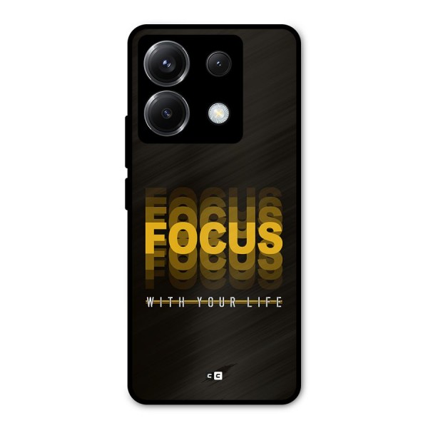 Focus Life Metal Back Case for Poco X6