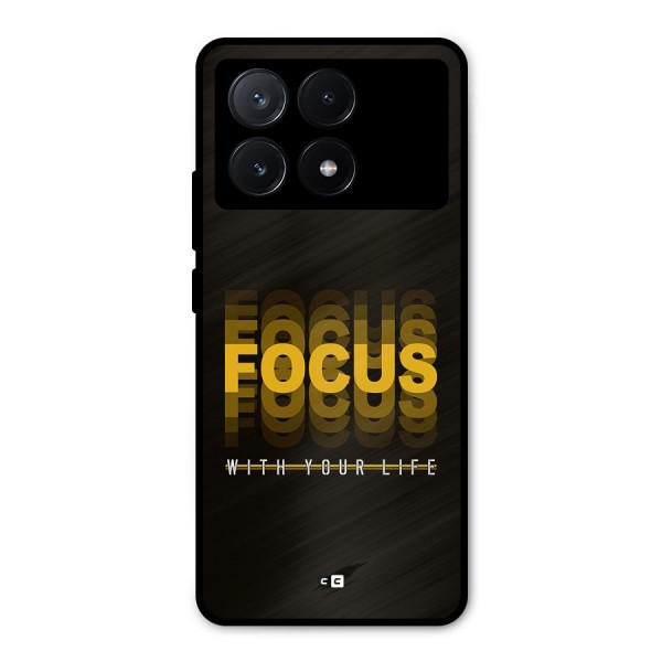 Focus Life Metal Back Case for Poco X6 Pro