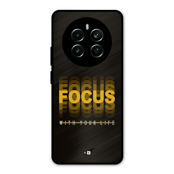 Focus Life Metal Back Case for Realme 12 Pro Plus