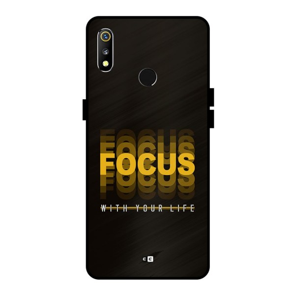 Focus Life Metal Back Case for Realme 3