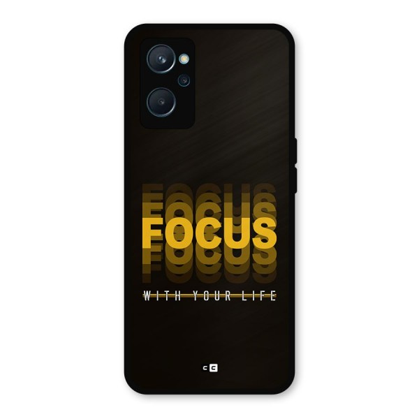 Focus Life Metal Back Case for Realme 9i