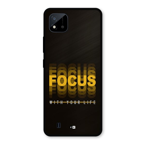 Focus Life Metal Back Case for Realme C11 2021