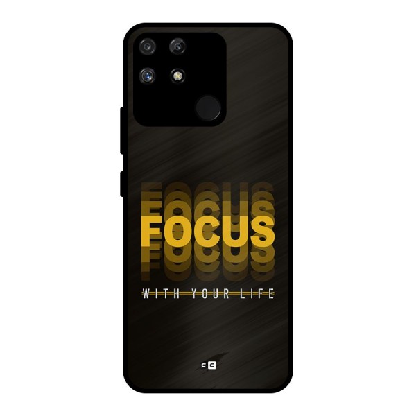 Focus Life Metal Back Case for Realme Narzo 50A