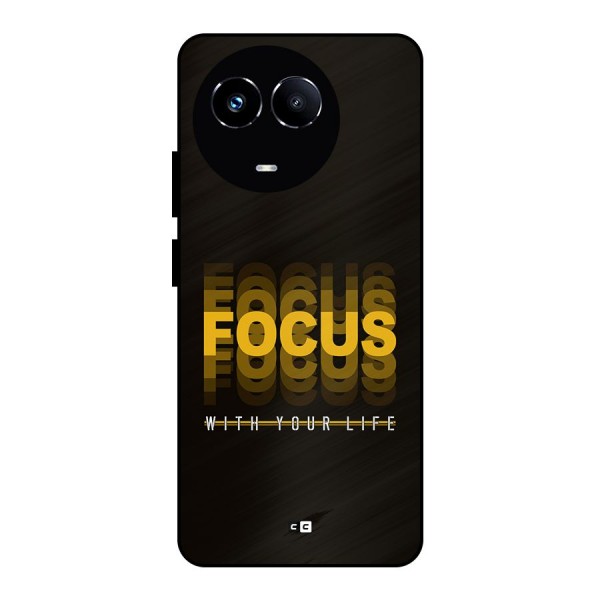 Focus Life Metal Back Case for Realme Narzo 60X