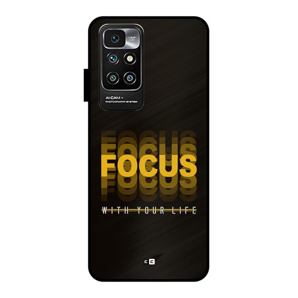 Focus Life Metal Back Case for Redmi 10 Prime