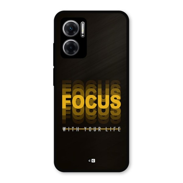 Focus Life Metal Back Case for Redmi 11 Prime 5G