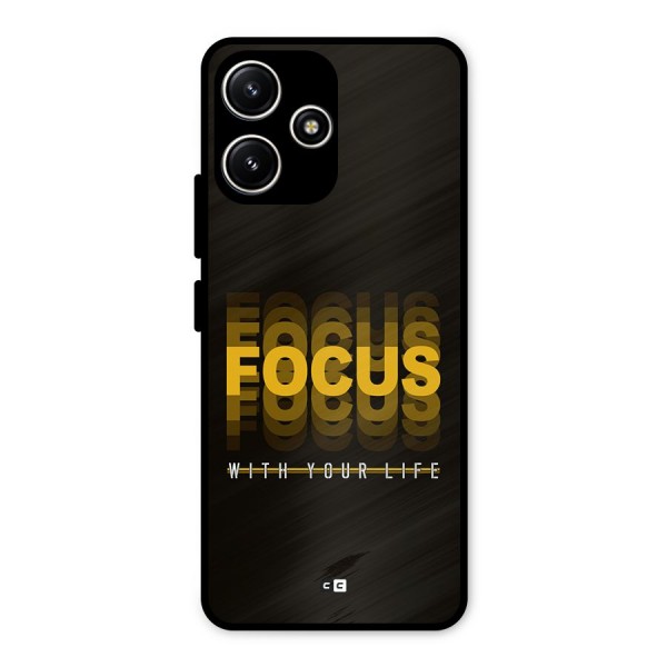 Focus Life Metal Back Case for Redmi 12 5G