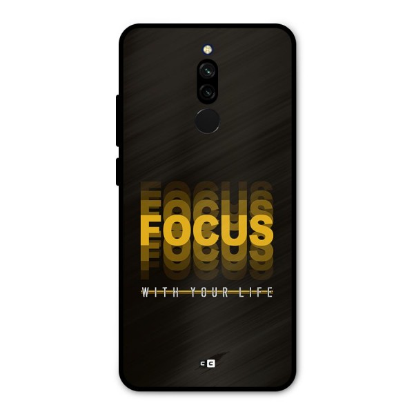 Focus Life Metal Back Case for Redmi 8