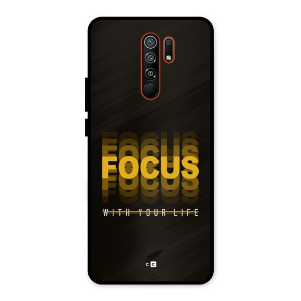 Focus Life Metal Back Case for Redmi 9 Prime