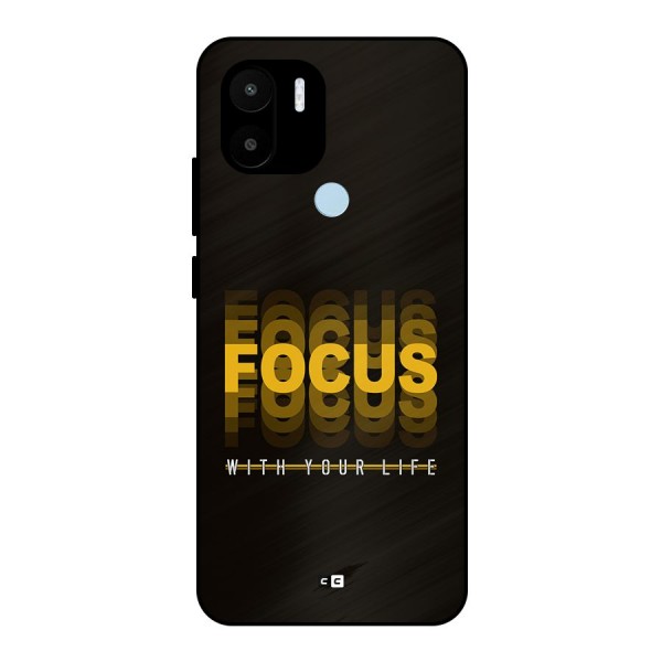 Focus Life Metal Back Case for Redmi A1 Plus