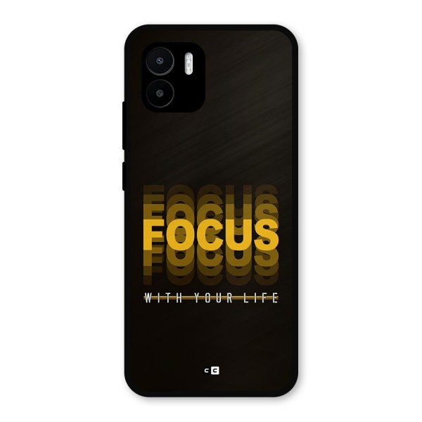 Focus Life Metal Back Case for Redmi A2