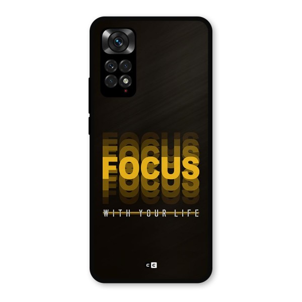 Focus Life Metal Back Case for Redmi Note 11