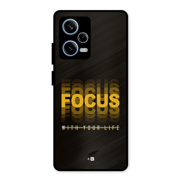 Focus Life Metal Back Case for Redmi Note 12 Pro