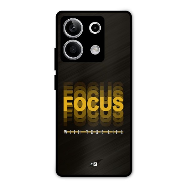 Focus Life Metal Back Case for Redmi Note 13 5G