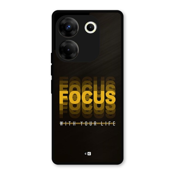 Focus Life Metal Back Case for Tecno Camon 20 Pro