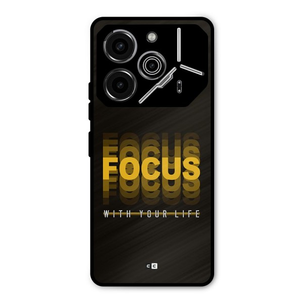 Focus Life Metal Back Case for Tecno Pova 6 Pro