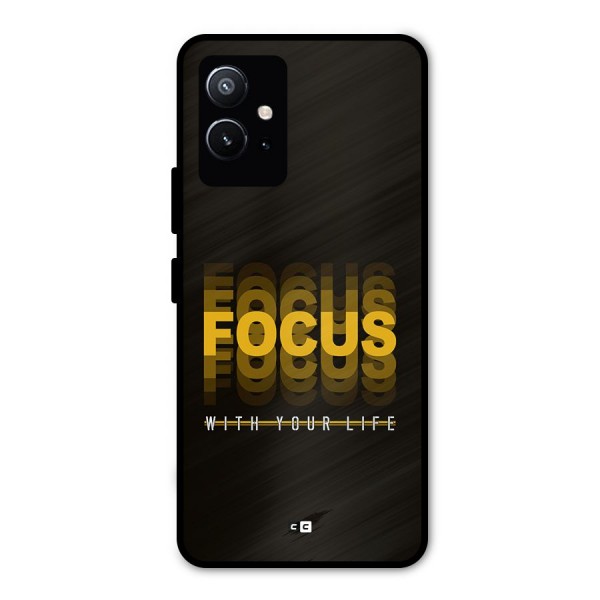 Focus Life Metal Back Case for Vivo T1 5G