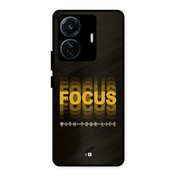 Focus Life Metal Back Case for Vivo T1 Pro