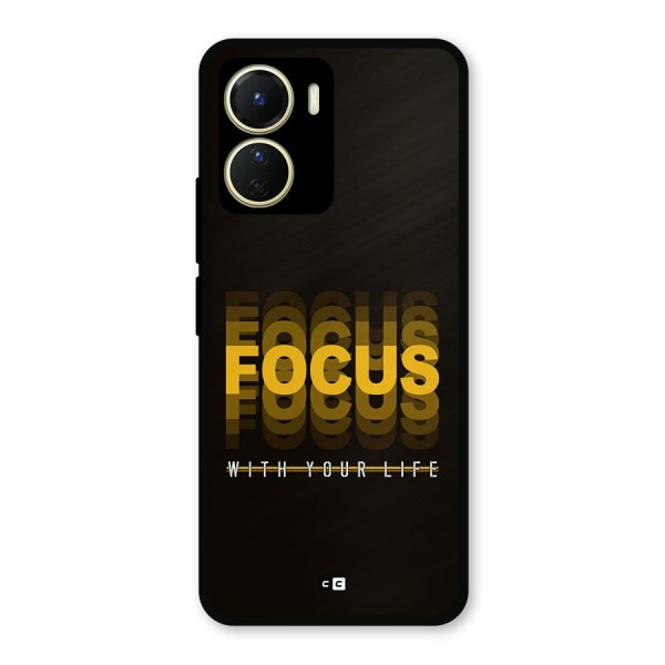 Focus Life Metal Back Case for Vivo T2x