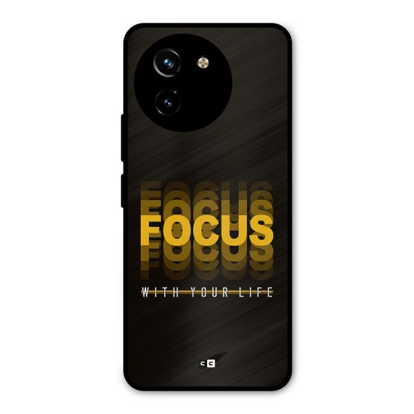 Focus Life Metal Back Case for Vivo T3x