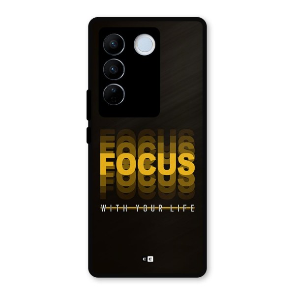 Focus Life Metal Back Case for Vivo V27