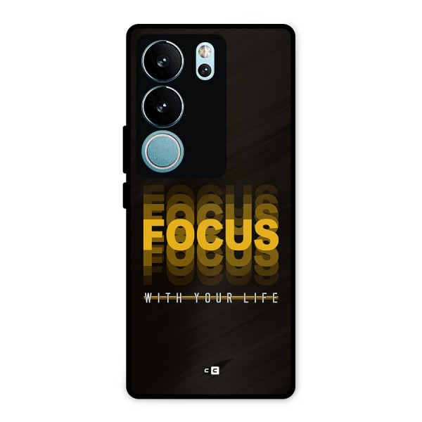 Focus Life Metal Back Case for Vivo V29 Pro