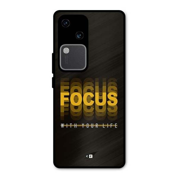 Focus Life Metal Back Case for Vivo V30